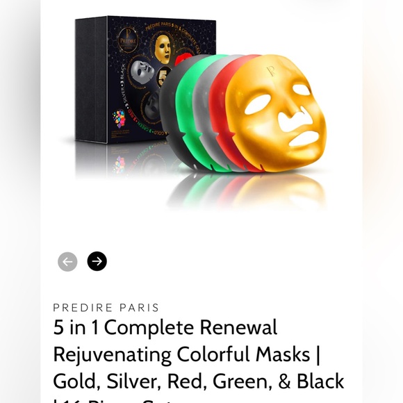 NEW-5 in 1 Complete Renewal Rejuvenating Colorful Reusable Masks 5 Piece Set - Picture 4 of 7